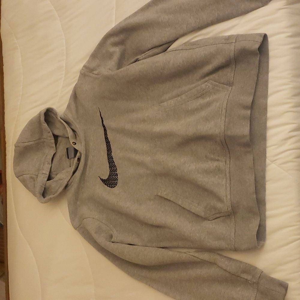 Nike Hoodie (Grey) (Light fleece lining)